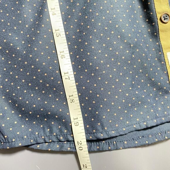 CraftFlow Button Up boys dress Long Sleeve Black Dots front Pockets Cotton size7 - Picture 12 of 14